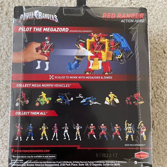 Power Rangers Super Ninja Steel Red Ranger Action Hero Figure - Picture 3 of 4